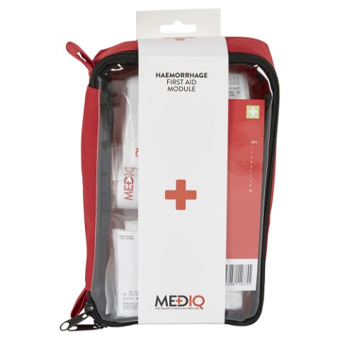 MEDIQ INCIDENT READY FIRST AID MODULE HAEMORRHAGE IN RED SOFTPACK